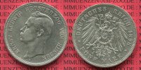 Hessen, Hesse, State of German Empire 5 Mark Kaiserreich Silber Kursmünze Hessen 5 Mark 1898, Ernst Ludwig J. 73