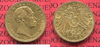 Mecklenburg Schwerin Germany 10 Mark Goldmünze Friedrich Franz III. 1883 - 1897