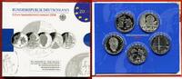 Bundesrepublik Deutschland, Germany FRG 5 x 10 Euro Silber Gedenmünzenset 2014 OVP Commemorative Coin Set