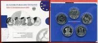 Bundesrepublik Deutschland, Germany FRG 5 x 10 Euro Silber Gedenkmünzenset Deutschland 5 x 10 Euro Silber Gedenmünzenset 2013 OVP Commemorative Coin Set -