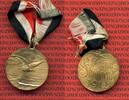 Nationale Flugspende Kaiserreich Medaille mit Bandresten Nationale Flugspende 1912 Deutsches Kaiserreich tragbare Medaille -