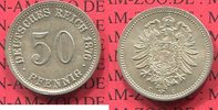 Kaiserreich German Empire 50 Pfennig Silber circulation coin 50 Pfennig Silber, 1876 C J. 7, Kursmünze