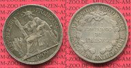 Französisch Indochina Piastre de Commerce Französisch Indochina 1909 A Piaster Silber Piastre de Commerce Trade Coin