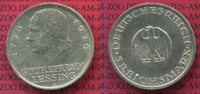 Weimarer Republik Deutsches Reich 5 Mark Weimarer Republik 5 Mark 200. Geburtstag von Lessing 1929 A Silber, J. 336