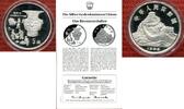 China 5 Yuan Silber 1992 Gedenkmünze Das Bronzezeitalter pp in Kapsel mit Zertifikat