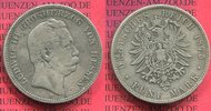 Hessen 5 Mark Silbermünze Hessen 5 Mark 1875 Ludwig III.