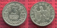 Weimarer Republik Deutsches Reich 3 Mark Kursmünze Silber Weimarer Republik 3 Mark Kursmünze 1931 E Silber