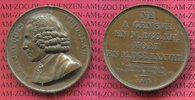 Frankreich, France Bronzemedaille glatter rRand Bro Med. 1817 v. Dubois, Jean Jaques Rousseau / Lebensdaten Foto