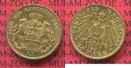 Hamburg, German Empire Free City of 20 Mark Goldmünze Stadtwappen Gold