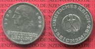 Weimarer Republik Deutsches Reich 3 Mark Silber Gedenkmünze Lessing
