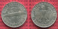 Weimarer Republik Gedenkmünze 3 Mark Zeppelin Weltflug LZ 127 1929