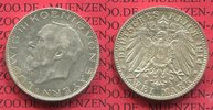 Bayern Kaiserreich 2 Mark Silbermünze Ludwig III.