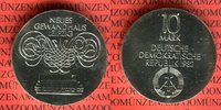 DDR, GDR Eastern Germany 10 Mark DDR Silber Gedenkmünze Eröffnung Neues Gewandhaus Leipzig 1982
