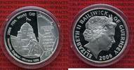 Guernsey 5 Pfund Silbermünze Guernsey 2006 5 Pfund PP Fußball WM 2006 Deutschland Wembley Silber