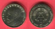 DDR 5 Mark Neusilber Gedenkmünze zum 125. Geburtstag von Robert Koch 1843 - 1910 -