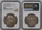 Deutschland Weimarer Republik Germany SILVER Silbermedaille Karl Götz 1928 90. Geburtstag von Graf Zeppelin -