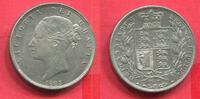 England Großbritannien United Kingdom 1/2 Crown Queen Victoria 1st portrait; 2nd type -