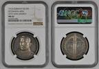Deutschland Germany Kaiserreich Preußen WWI Silvermedal Silbermedaille Otto von Emmich Der Eroberer von Lüttich Only one known to NGC -