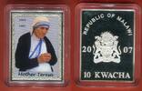 Malawi 10 Kwacha 2007 Mother Teresa 1910-1997 PP kl Flecken