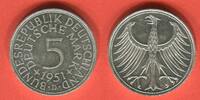 Deutschland, BRD 5 DM Kursmünze Silberadler - Fünf Mark -