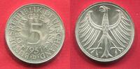 Deutschland, BRD 5 DM Kursmünze 1951 D Silberadler - Fünf Mark prähgefrisch fast Stempelglanz