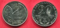 DDR GDR Deutsche Demokratische Republik 20 Mark Probe 30 Jahre DDR Blattmotiv Pattern Essai -