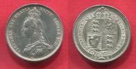 Englang Großbritannien Great Britain Shilling Victoria 1837 - 1901 2nd portrait; 1st type Jubilee -