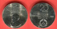 Deutsche Demokratische Republik 20 Mark Silbergedenkmünze Gedenkmünze 150. Todestag Freiherr vom Stein -