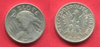 Polen Poland 2 Zloty Silber 1925 Woman and Wheat Ears Frauenkopf Variante ohne Punkt Selten Philadelphia sehr schön + Prägeschwäche