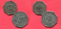 Notgeld Schwarzburg Sondershausen 10 und 20 Pfennig Kriegsnotgeld Offizielles Staatliches Notgeld Erhaltung Condition ! -