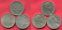 Lettland Latvija 5 Lati Lot e Münzen Silber 1929 1931 1932 3 Coins one Key Date, Last Year mintage o