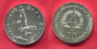 Deutsche Demokratische Republik 20 Mark Gedenkmünze 100. Todestag Carl Zeiss Mikroskop -