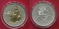 Andorra 20 Diners Silber Gold Bimetall 1997 40th Anniversary of the Treaty of Rome Joan Martí i Alan