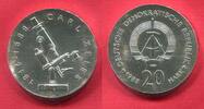 Deutsche Demokratische Republik 20 Mark Gedenkmünze 1988 100. Todestag Carl Zeiss Mikroskop f. stgl.