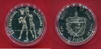 Kuba 10 Pesos Silber Olympiade in Barcelona 1992 - Basketball -