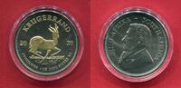 Südafrika 1 oz Krügerrand Silber 2020 Krügerrand (1 oz, mit Ruthenium- und Goldveredelung) Stempelgl