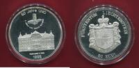 Liechtenstein 50 ECU Silber 1995 Beitritt zum EWR und UNO (5 oz) Polierte Platte in Kapsel