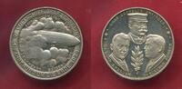 Deutschland Weimarer Republik Silbermedaille 1929 Zeppelin LZ 127 1. Fahrt um die Erde Zeppelin in W