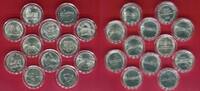 DDR 12 Stück Silber Medaillen Lot 450 Jahre Reformation -