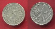 Bundesrepublik Deutschland 5 DM Silberadler 1958 J Kursmünze, Silberadler Jahrgang Key Date gutes se