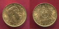 Germany Deutschland Preußen Prussia 20 Mark Gold 1910 A Wilhelm II. Erhaltung vz-prfr