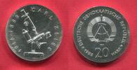 Deutsche Demokratische Republik 20 Mark Gedenkmünze 1988 100. Todestag Carl Zeiss Mikroskop f. stgl.