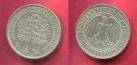 Weimarer Republik Deutsches Reich 5 Mark Reichsmark Silber 1929 A Eichbaum Kursmünze Oak Tree Standa