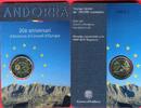 2 Euro Gedenkmünze 2014 20 Jahre Andorra im Europarat Stempelglanz/BU in Coincard