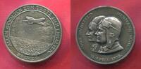 Medaille Weimarer Republik Medaille Bremen Weltflug Silber Medaille Auf den ersten Ost-West Ozeanflu