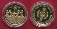 Äthiopien Ethiopia 400 Birr Gold 1980/1979 Jahr des Kindes Year of the Child UNICEF IYC Polierte Pla