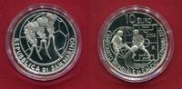 San Marino 10 Euro Silber 2004 FIFA Fußball-Weltmeisterschaft Deutschland 2006 Polierte Platte in Kapsel