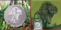 Kanada, Canada 20 Dollars Silbermünze 2016 Tyrannosaurus Rex BU specimen in Kapsel und Folder