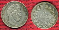 Frankreich 5 Francs Frankreich 5 Francs 1844 W, Lille, Louis Philippe ss Bild
