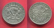 Kaiserreich Deutschland Bremen 2 Mark 1904 Freie und Hansestadt Bremen Stadtwappen vz-prfr Patina